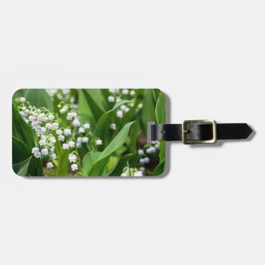 Bloemen | Lily van de Valley Zweden Bagagelabel (Voorkant horizontaal)