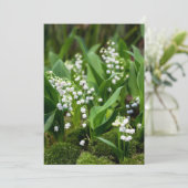 Bloemen | Lily van de Valley Zweden Bedankkaart (Staand voorkant)