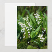 Bloemen | Lily van de Valley Zweden Bedankkaart (Voorkant / Achterkant)