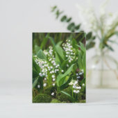 Bloemen | Lily van de Valley Zweden Briefkaart (Staand voorkant)