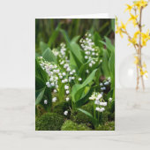 Bloemen | Lily van de Valley Zweden Kaart (Gele Bloem)