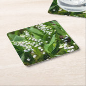 Bloemen | Lily van de Valley Zweden Kartonnen Onderzetters (Schuin)