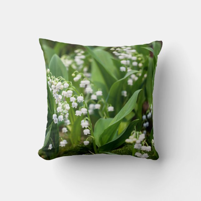 Bloemen | Lily van de Valley Zweden Kussen (Voorkant)