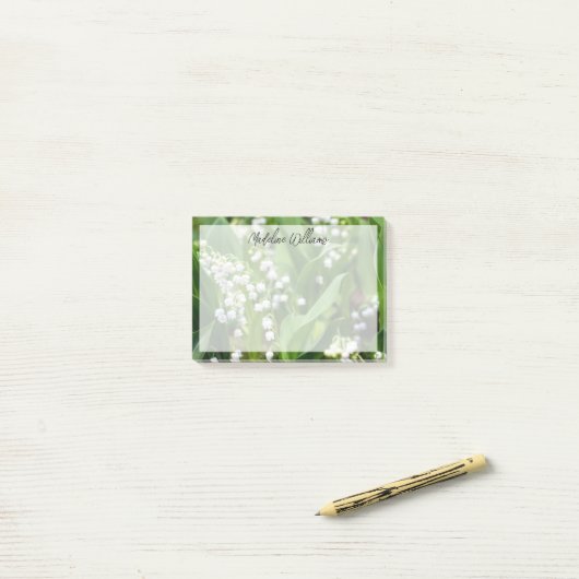Bloemen | Lily van de Valley Zweden Post-it® Notes (Op bureau)
