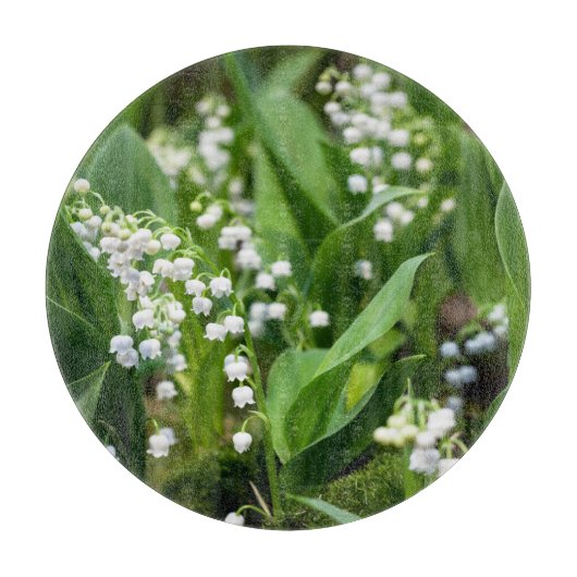 Bloemen | Lily van de Valley Zweden Snijplank (Voorkant)