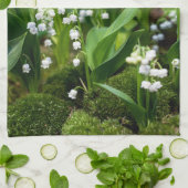 Bloemen | Lily van de Valley Zweden Theedoek (Gevouwen)