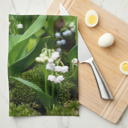 Bloemen | Lily van de Valley Zweden Theedoek (Quarter Fold)