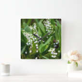 Bloemen | Lily van de Valley Zweden Vierkante Klok (Huis)