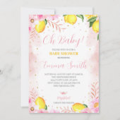 Bloemen limonade Baby shower Kaart (Voorkant)
