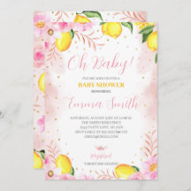 Bloemen limonade Baby shower