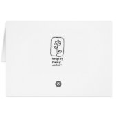 Bloemen Line Art Kaart (Achterkant Horizontaal)