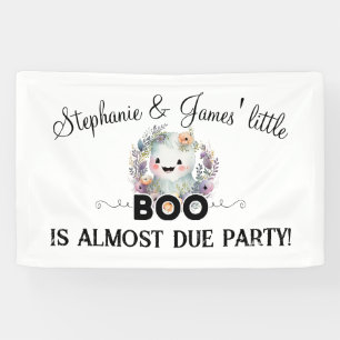 Bloemen Little Boo Halloween Baby shower Banner