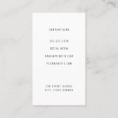 Bloemen Logo | Houten achtergrond Visitekaartje (Achterkant)