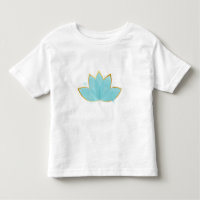 Bloemen Lotus Zeeschuim Blauw & Faux Gold