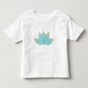 Bloemen Lotus Zeeschuim Blauw & Faux Gold Kinder Shirts