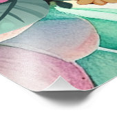 Bloemen luiaard liefde groeit hier foto afdruk (Hoek)