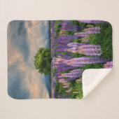 Bloemen | Lupine Field in Nieuw-Zeeland Sherpa Deken (Voorkant (horizontaal))
