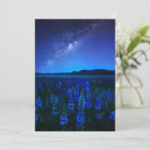 Bloemen | Lupines bloeien bij het Night Lake Tekap Bedankkaart (Staand voorkant)