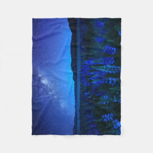 Bloemen | Lupines bloeien bij het Night Lake Tekap Fleece Deken (Voorkant)