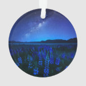 Bloemen | Lupines bloeien bij het Night Lake Tekap Ornament (achterkant)