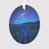 Bloemen | Lupines bloeien bij het Night Lake Tekap Ornament (voorkant)