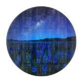 Bloemen | Lupines bloeien bij het Night Lake Tekap Snijplank (Voorkant)