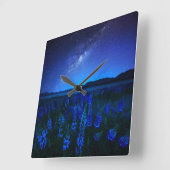 Bloemen | Lupines bloeien bij het Night Lake Tekap Vierkante Klok (Hoek)