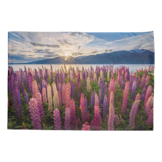 Bloemen | Lupines Nieuw-Zeeland Kussensloop (Achterkant)