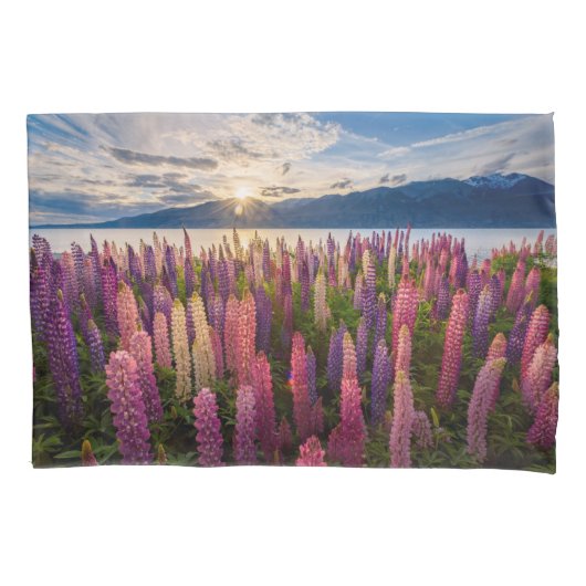 Bloemen | Lupines Nieuw-Zeeland Kussensloop (Voorkant)