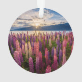 Bloemen | Lupines Nieuw-Zeeland Ornament (achterkant)