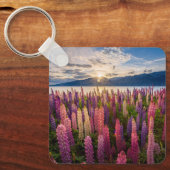 Bloemen | Lupines Nieuw-Zeeland Sleutelhanger (Voorkant)