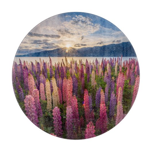 Bloemen | Lupines Nieuw-Zeeland Snijplank (Voorkant)
