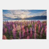 Bloemen | Lupines Nieuw-Zeeland Theedoek (Horizontaal)
