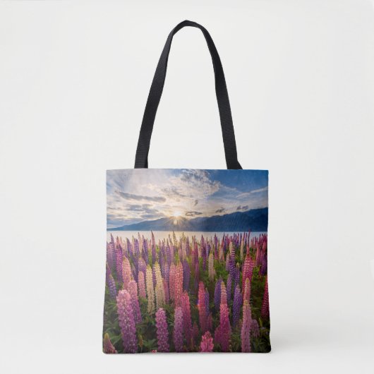 Bloemen | Lupines Nieuw-Zeeland Tote Bag (Voorkant)