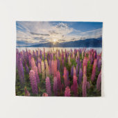 Bloemen | Lupines Nieuw-Zeeland Wandkleed (Voorkant (horizontaal))