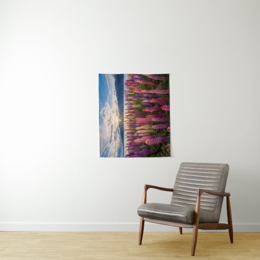 Bloemen | Lupines Nieuw-Zeeland Wandkleed (In situ)