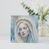  Bloemen Maagd Maria Wenskaart Kaart (Staand voorkant)