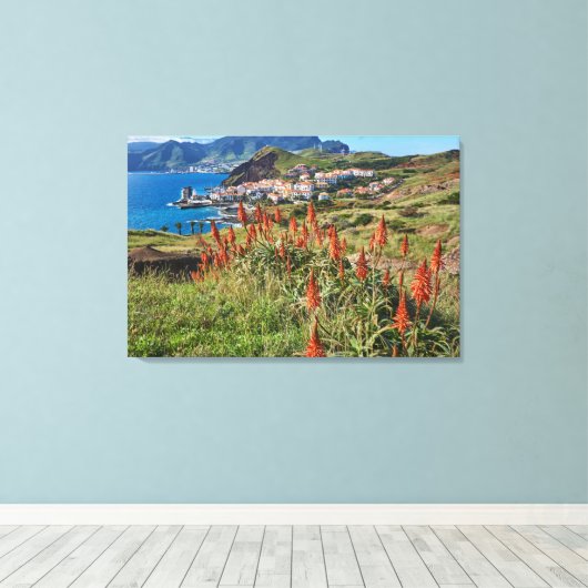 Bloemen | Madeira Canvas Afdruk (Insitu (Houten vloer))