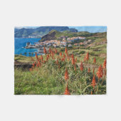 Bloemen | Madeira Fleece Deken (Voorkant (Horizontaal))