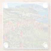 Bloemen | Madeira Glazen Onderzetter (Achterkant)