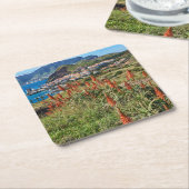 Bloemen | Madeira Kartonnen Onderzetters (Schuin)