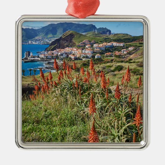 Bloemen | Madeira Metalen Ornament (Voorkant)