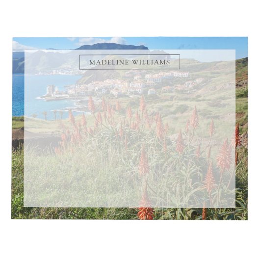 Bloemen | Madeira Notitieblok (Voorkant)