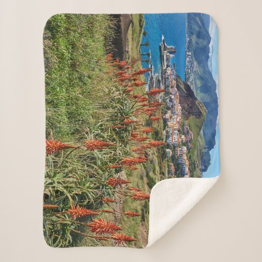 Bloemen | Madeira Sherpa Deken (Voorkant)