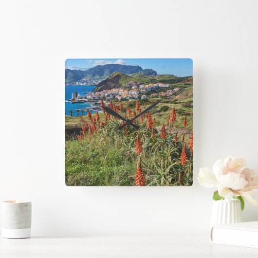 Bloemen | Madeira Vierkante Klok (Huis)