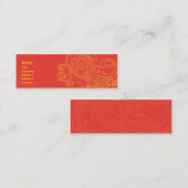 Bloemen Mager Patroon - Mini Visitekaartje (Voorkant / Achterkant)