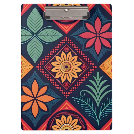 Bloemen Magisch Patroon Klembord (Voorkant)