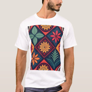Bloemen Magisch Patroon T-shirt