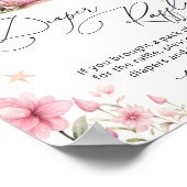 Bloemen Magische Fairy Tuin Luier Raffle Poster (Hoek)