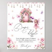 Bloemen Magische Fairy Tuin Luier Raffle Poster (Voorkant)